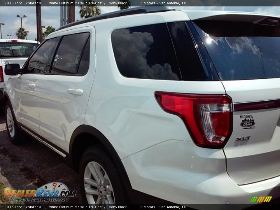 2016 Ford Explorer XLT White Platinum Metallic Tri-Coat / Ebony Black Photo #4