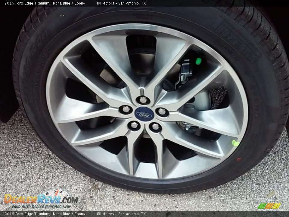 2016 Ford Edge Titanium Kona Blue / Ebony Photo #3