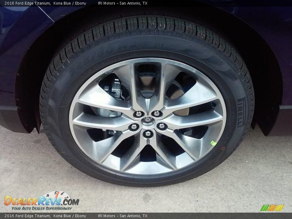 2016 Ford Edge Titanium Kona Blue / Ebony Photo #4