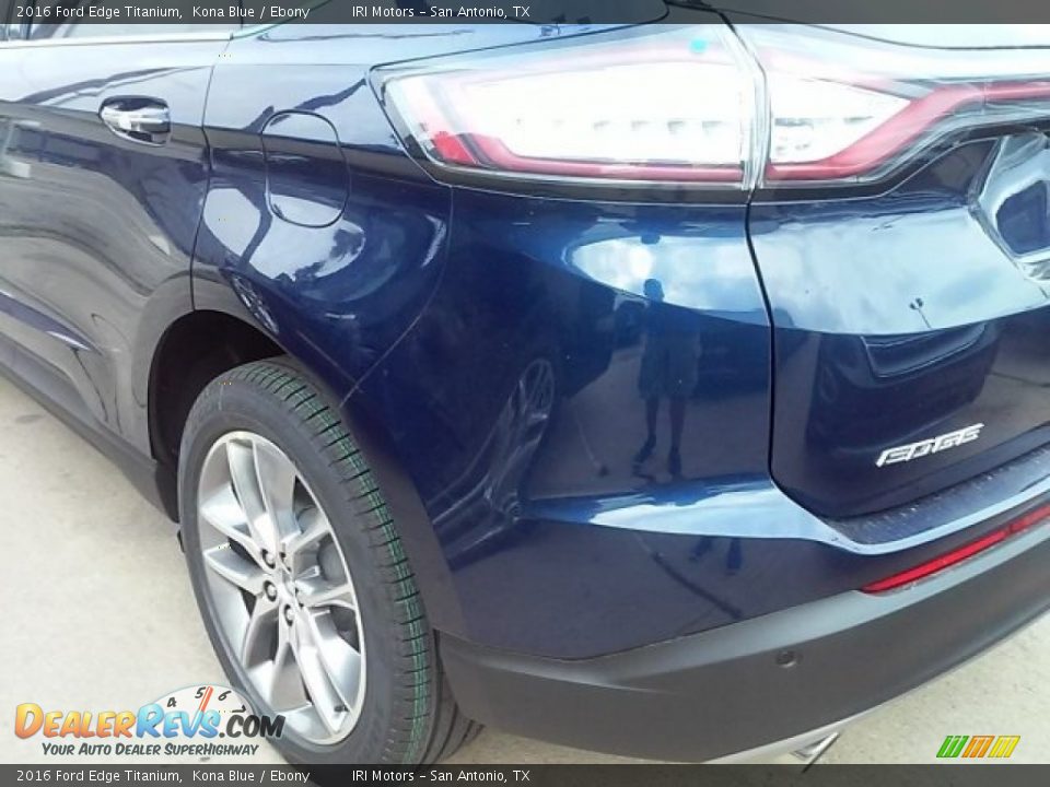 2016 Ford Edge Titanium Kona Blue / Ebony Photo #5
