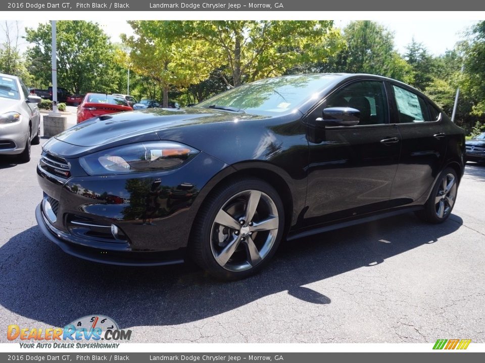 2016 Dodge Dart GT Pitch Black / Black Photo #1