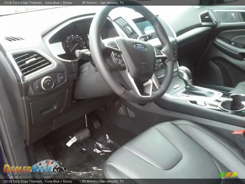 2016 Ford Edge Titanium Kona Blue / Ebony Photo #8