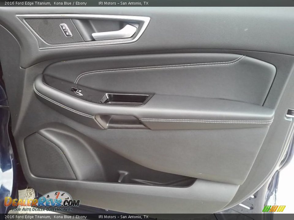 2016 Ford Edge Titanium Kona Blue / Ebony Photo #9