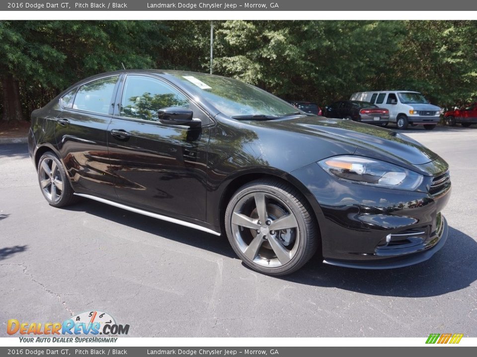 2016 Dodge Dart GT Pitch Black / Black Photo #4