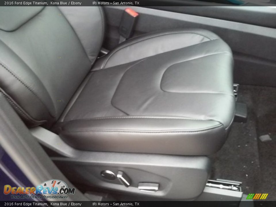 2016 Ford Edge Titanium Kona Blue / Ebony Photo #13