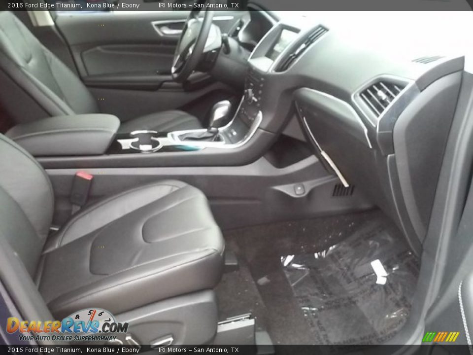 2016 Ford Edge Titanium Kona Blue / Ebony Photo #14