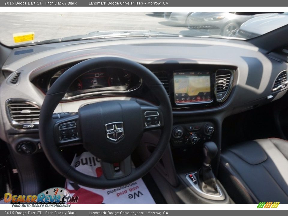 2016 Dodge Dart GT Pitch Black / Black Photo #7