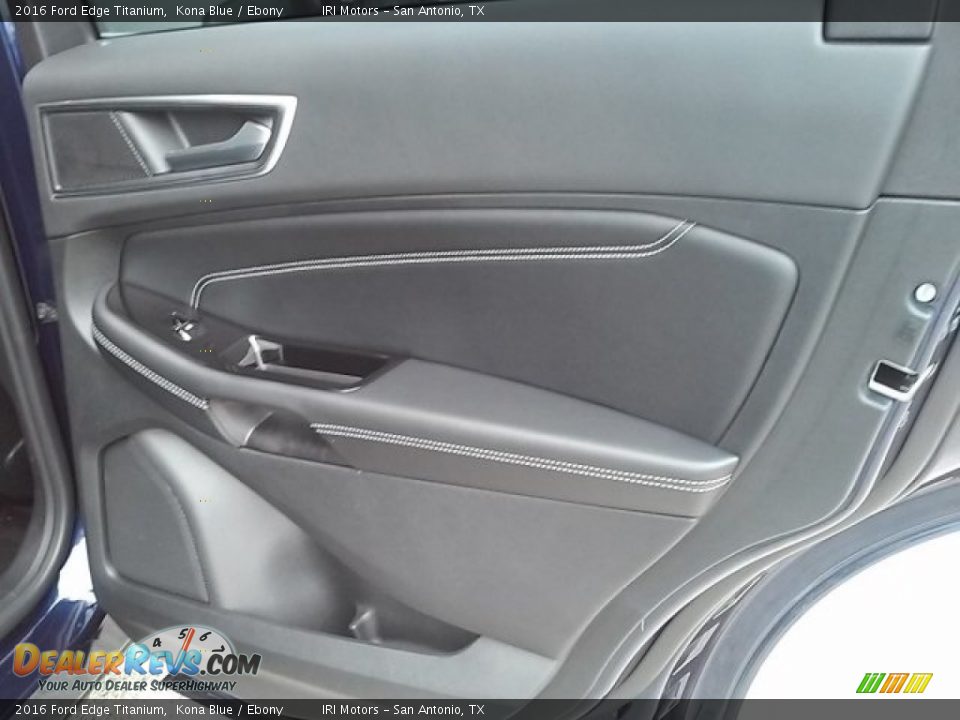 2016 Ford Edge Titanium Kona Blue / Ebony Photo #15