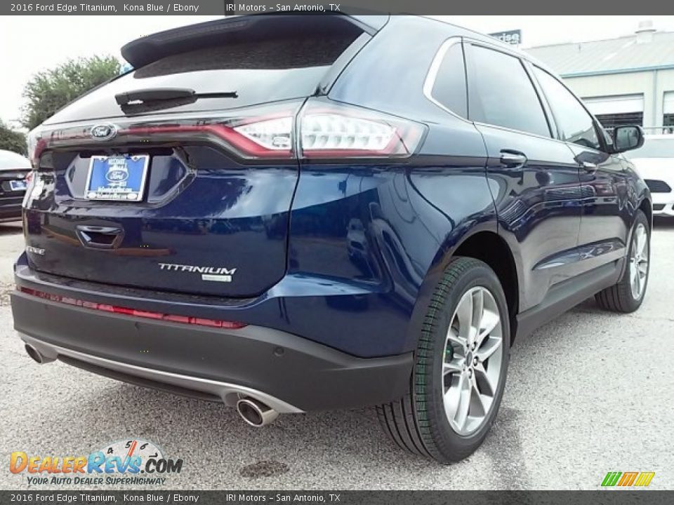 2016 Ford Edge Titanium Kona Blue / Ebony Photo #17