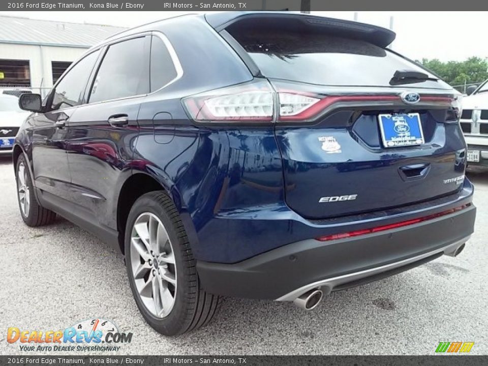 2016 Ford Edge Titanium Kona Blue / Ebony Photo #19
