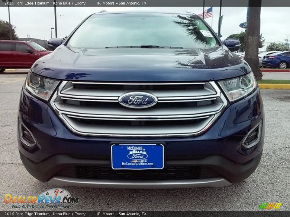 2016 Ford Edge Titanium Kona Blue / Ebony Photo #21