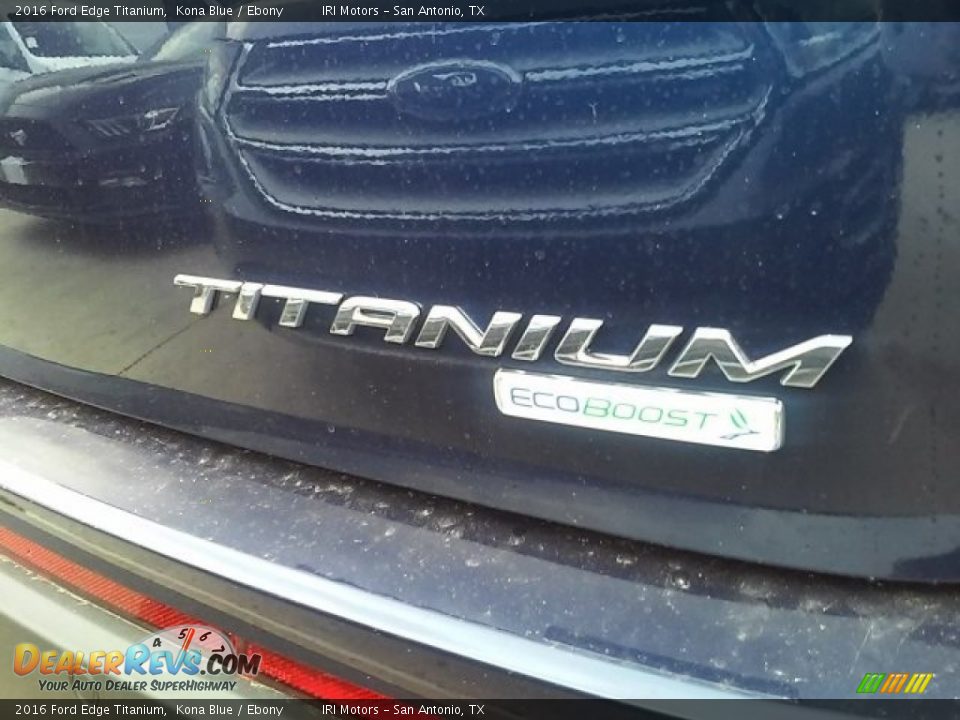 2016 Ford Edge Titanium Kona Blue / Ebony Photo #22