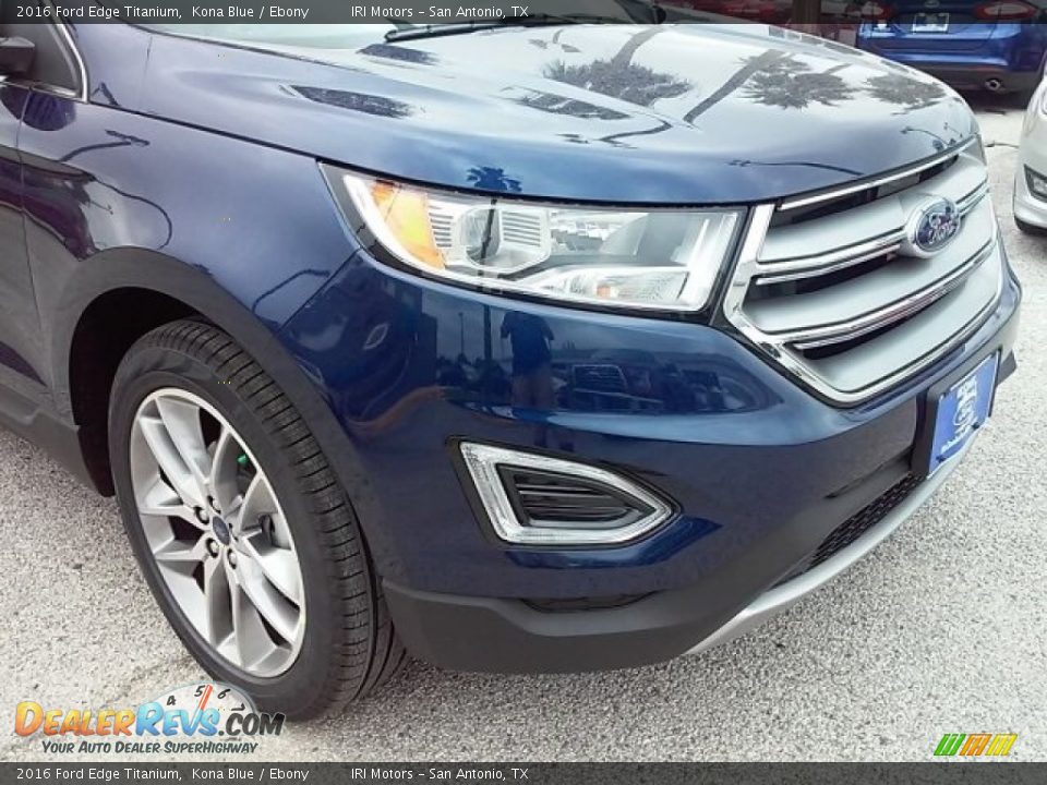 2016 Ford Edge Titanium Kona Blue / Ebony Photo #23