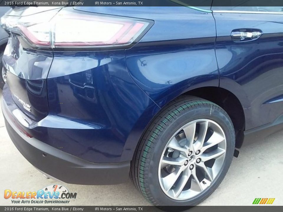 2016 Ford Edge Titanium Kona Blue / Ebony Photo #24