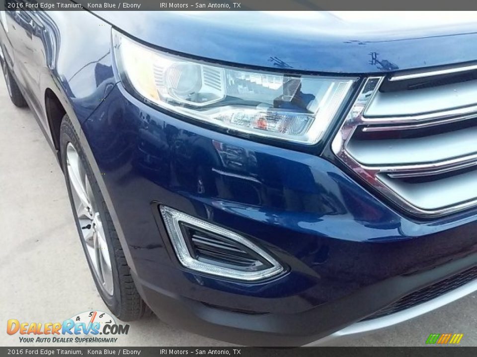 2016 Ford Edge Titanium Kona Blue / Ebony Photo #25