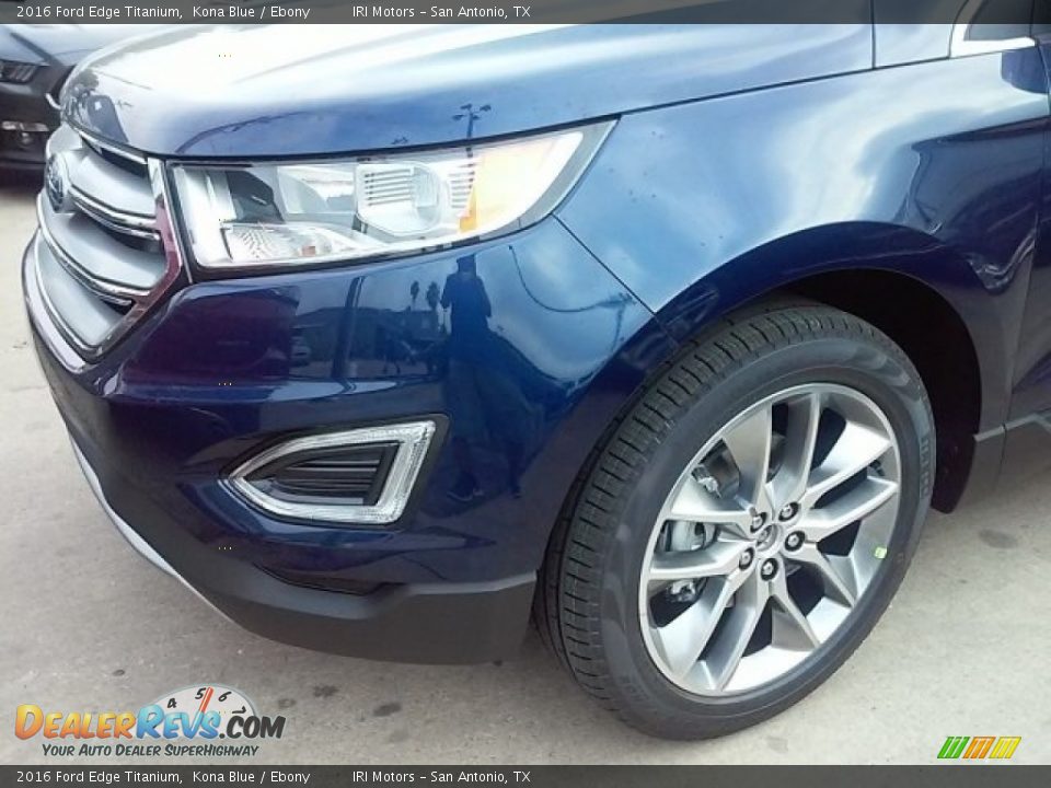 2016 Ford Edge Titanium Kona Blue / Ebony Photo #26