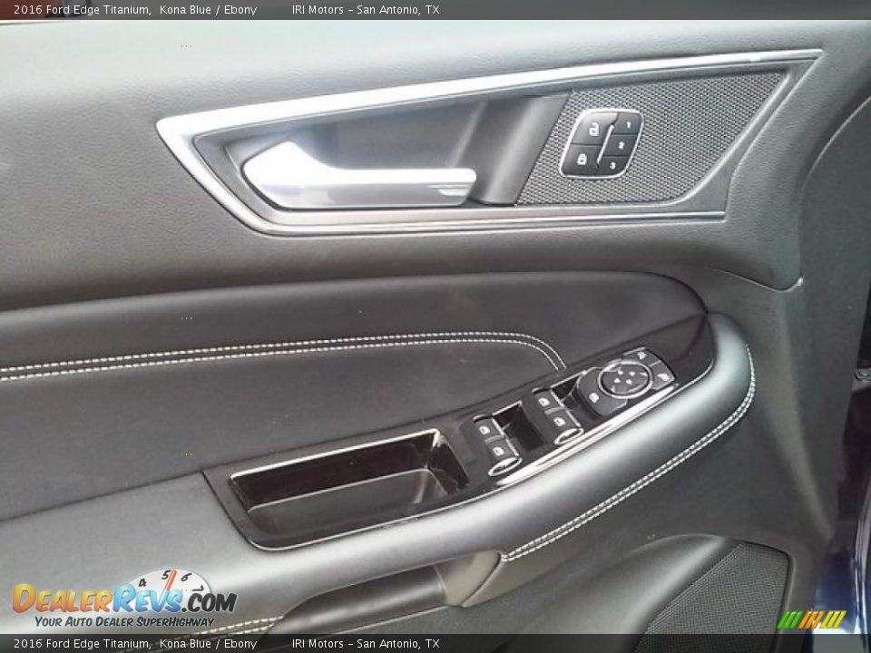 2016 Ford Edge Titanium Kona Blue / Ebony Photo #27