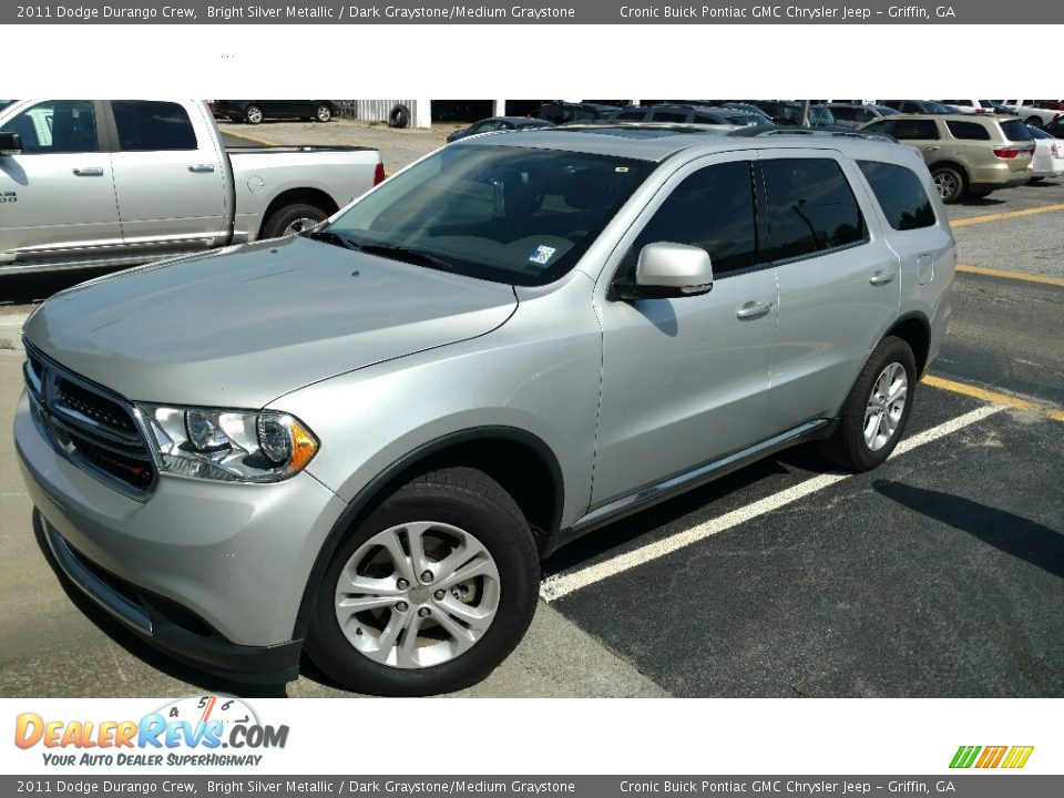 2011 Dodge Durango Crew Bright Silver Metallic / Dark Graystone/Medium Graystone Photo #1