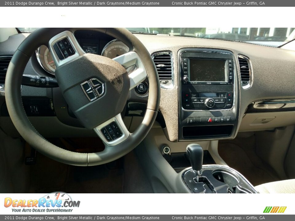 2011 Dodge Durango Crew Bright Silver Metallic / Dark Graystone/Medium Graystone Photo #3