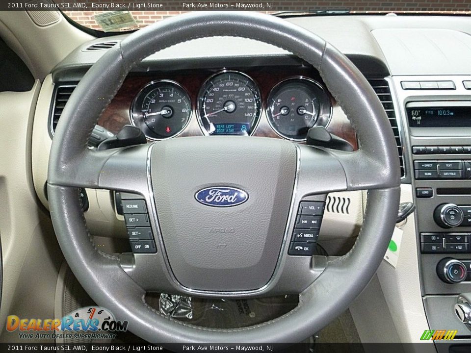 2011 Ford Taurus SEL AWD Ebony Black / Light Stone Photo #24