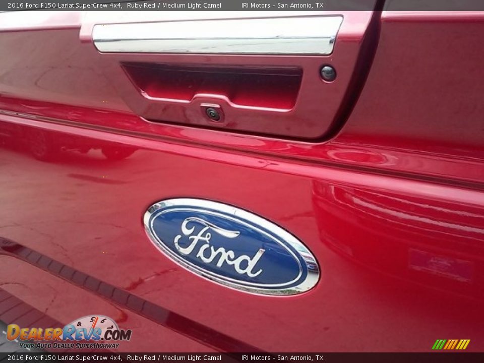 2016 Ford F150 Lariat SuperCrew 4x4 Ruby Red / Medium Light Camel Photo #6