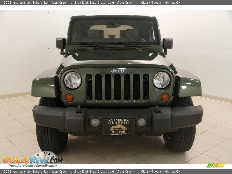 2008 Jeep Wrangler Sahara 4x4 Jeep Green Metallic / Dark Slate Gray/Medium Slate Gray Photo #2