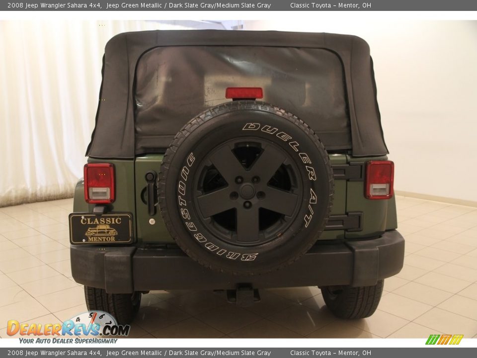 2008 Jeep Wrangler Sahara 4x4 Jeep Green Metallic / Dark Slate Gray/Medium Slate Gray Photo #17