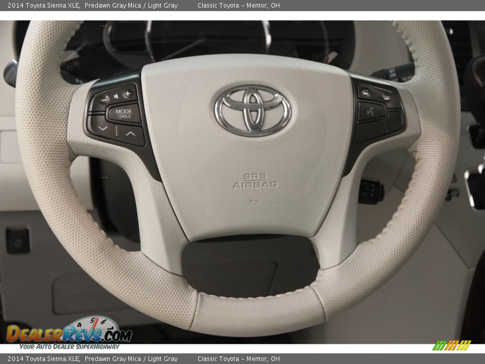 2014 Toyota Sienna XLE Predawn Gray Mica / Light Gray Photo #7