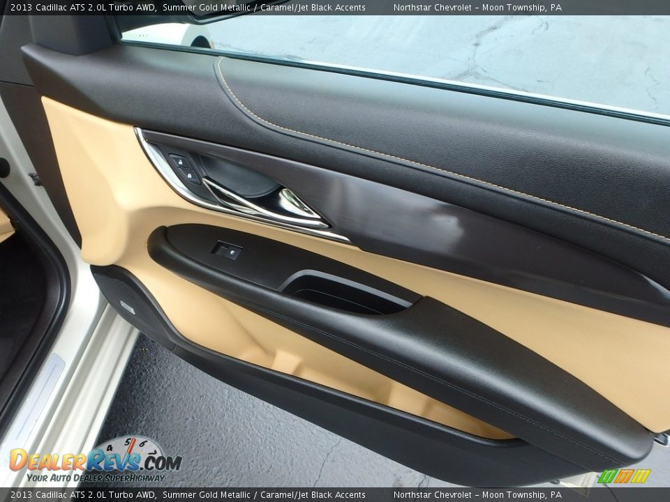 2013 Cadillac ATS 2.0L Turbo AWD Summer Gold Metallic / Caramel/Jet Black Accents Photo #16
