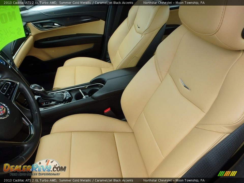 2013 Cadillac ATS 2.0L Turbo AWD Summer Gold Metallic / Caramel/Jet Black Accents Photo #20