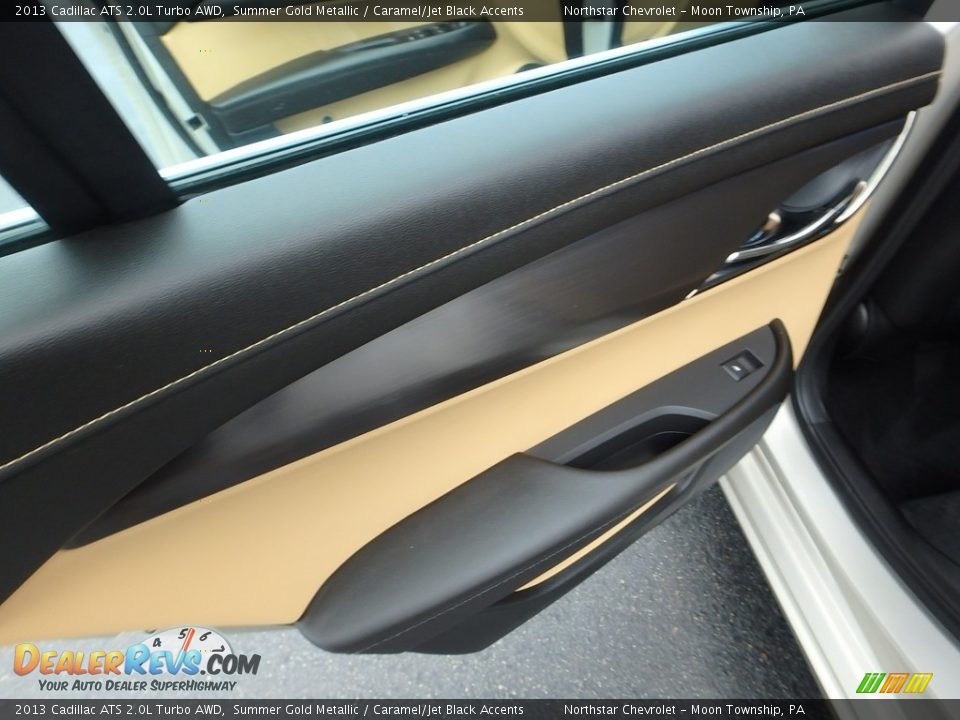 2013 Cadillac ATS 2.0L Turbo AWD Summer Gold Metallic / Caramel/Jet Black Accents Photo #23