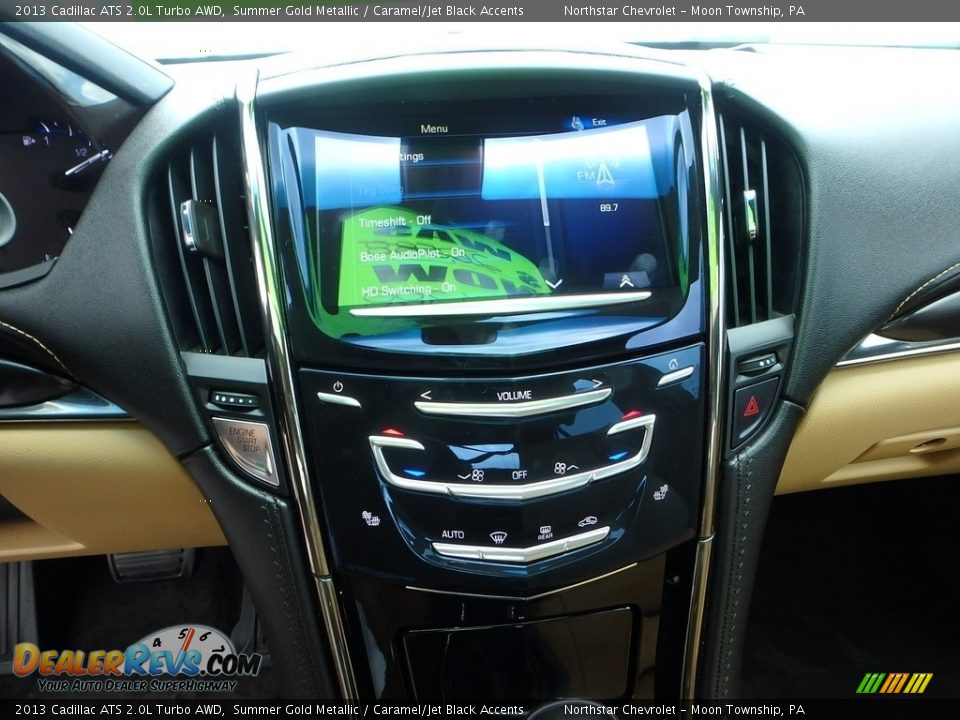 2013 Cadillac ATS 2.0L Turbo AWD Summer Gold Metallic / Caramel/Jet Black Accents Photo #27