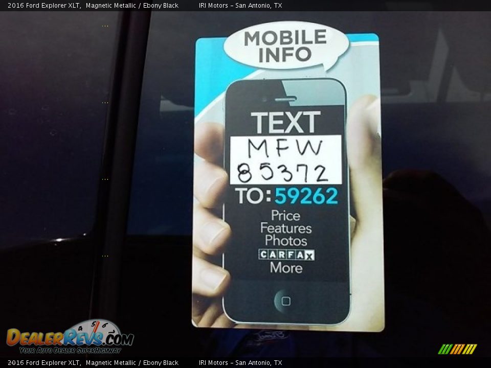 2016 Ford Explorer XLT Magnetic Metallic / Ebony Black Photo #35
