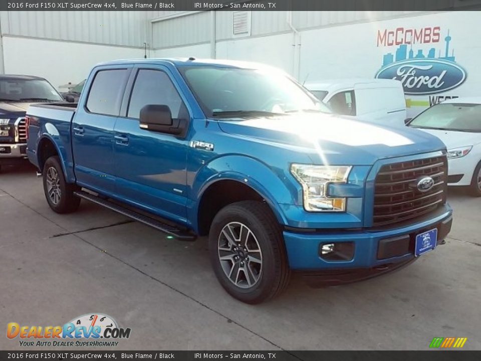 2016 Ford F150 XLT SuperCrew 4x4 Blue Flame / Black Photo #1