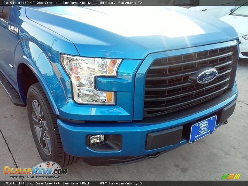 2016 Ford F150 XLT SuperCrew 4x4 Blue Flame / Black Photo #3