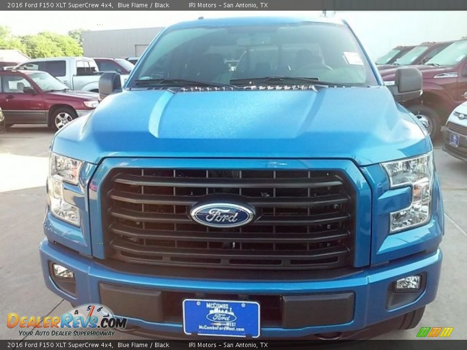 2016 Ford F150 XLT SuperCrew 4x4 Blue Flame / Black Photo #4