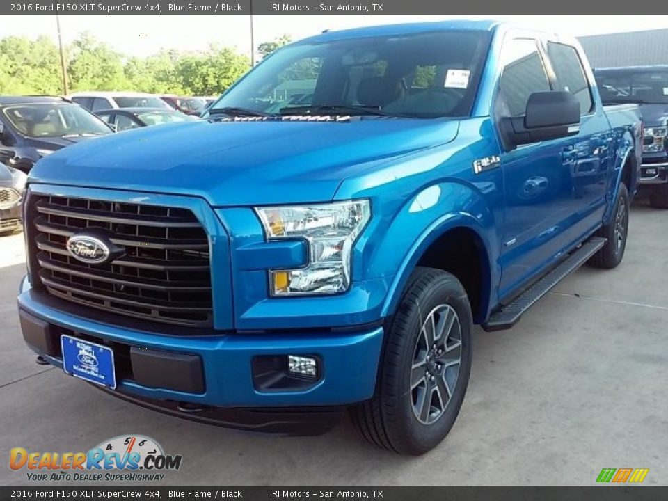 2016 Ford F150 XLT SuperCrew 4x4 Blue Flame / Black Photo #5