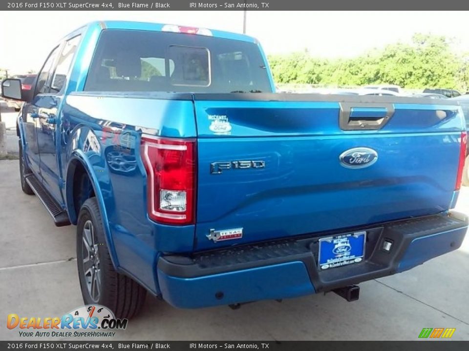 2016 Ford F150 XLT SuperCrew 4x4 Blue Flame / Black Photo #7