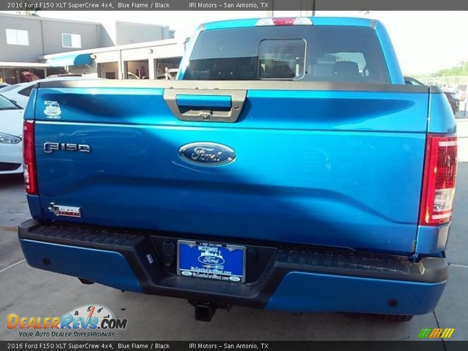 2016 Ford F150 XLT SuperCrew 4x4 Blue Flame / Black Photo #8