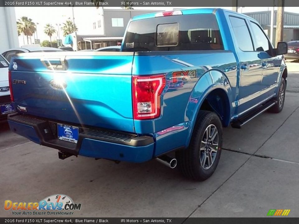 2016 Ford F150 XLT SuperCrew 4x4 Blue Flame / Black Photo #9