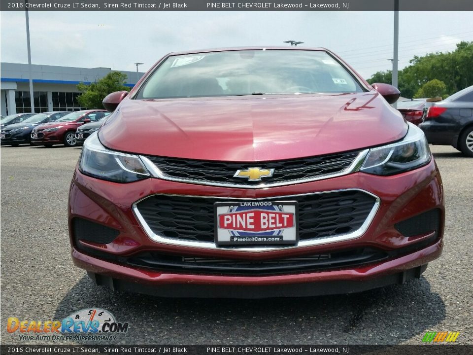 2016 Chevrolet Cruze LT Sedan Siren Red Tintcoat / Jet Black Photo #2