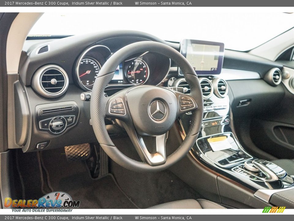 2017 Mercedes-Benz C 300 Coupe Iridium Silver Metallic / Black Photo #5
