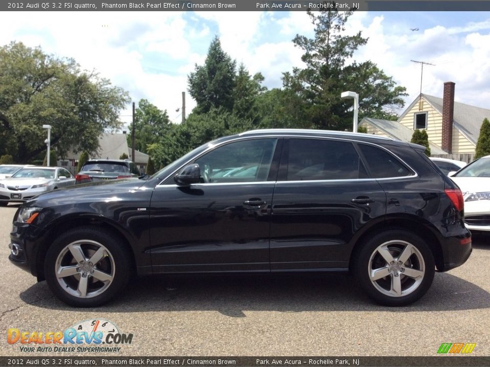 2012 Audi Q5 3.2 FSI quattro Phantom Black Pearl Effect / Cinnamon Brown Photo #6
