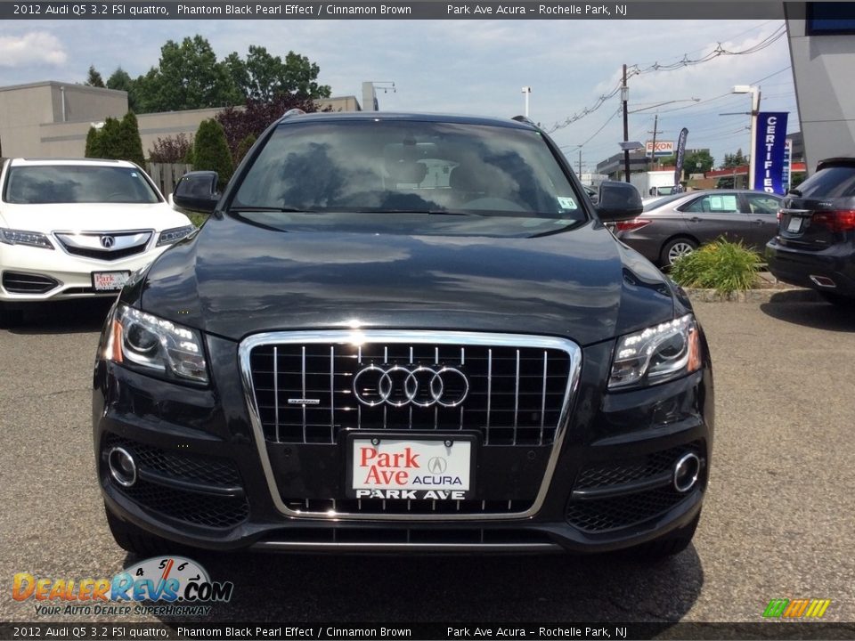2012 Audi Q5 3.2 FSI quattro Phantom Black Pearl Effect / Cinnamon Brown Photo #8