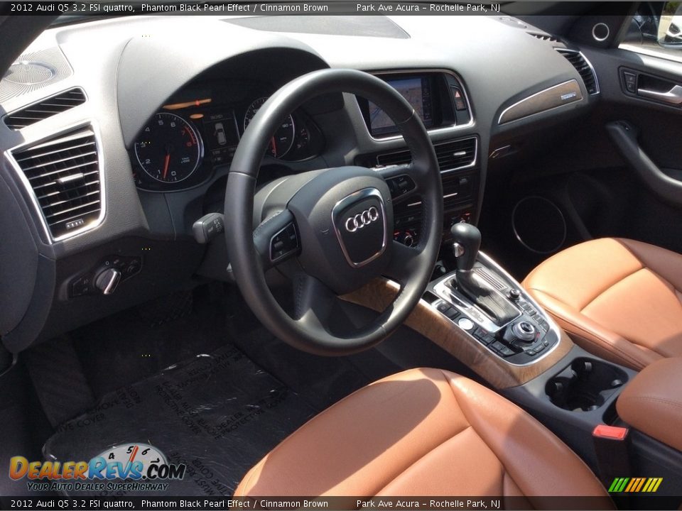 2012 Audi Q5 3.2 FSI quattro Phantom Black Pearl Effect / Cinnamon Brown Photo #11