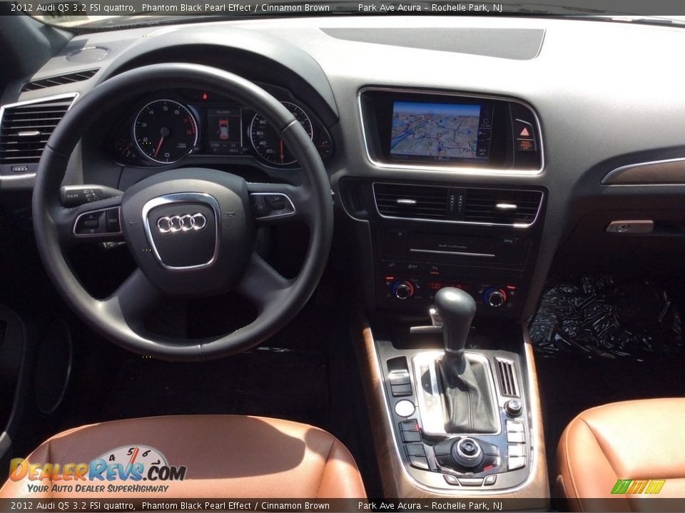 2012 Audi Q5 3.2 FSI quattro Phantom Black Pearl Effect / Cinnamon Brown Photo #15