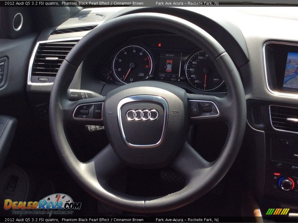2012 Audi Q5 3.2 FSI quattro Phantom Black Pearl Effect / Cinnamon Brown Photo #18