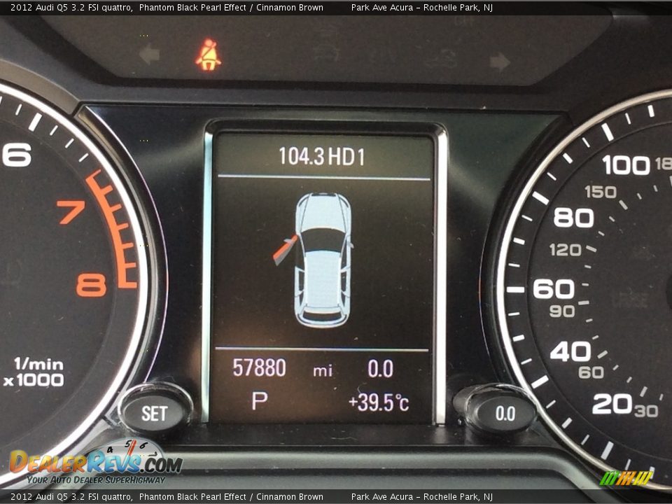 2012 Audi Q5 3.2 FSI quattro Phantom Black Pearl Effect / Cinnamon Brown Photo #21