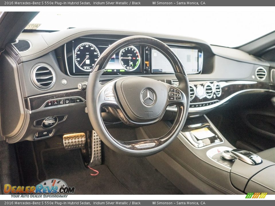 2016 Mercedes-Benz S 550e Plug-In Hybrid Sedan Iridium Silver Metallic / Black Photo #5