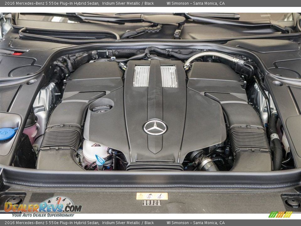 2016 Mercedes-Benz S 550e Plug-In Hybrid Sedan Iridium Silver Metallic / Black Photo #9